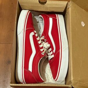 Vans Red and White Shoe Box